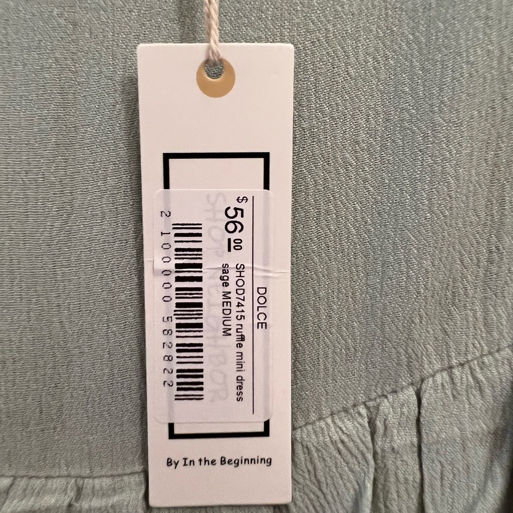 Shop Neighbor Ruffle Mini Dress Medium - Picture 2 of 3
